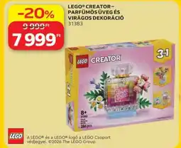 Auchan LEGO CREATOR – PARFÜMÖS ÜVEG ÉS VIRÁGOS DEKORÁCIÓ ajánlat