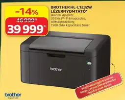 Auchan BROTHER HL-L1232W LÉZERNYOMTATÓ ajánlat