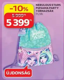 Auchan NEBULOUS STARS PIZSAMA PARTY TORNAZSÁK ajánlat