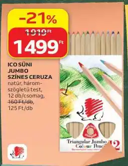 Auchan ICO SÜNI JUMBO SZÍNES CERUZA ajánlat