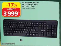 Auchan SILVER LINE WK627 VEZETÉK NÉLKÜLI BILLENTYŰZET ajánlat
