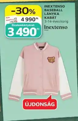 Auchan INEXTENSO BASEBALL LÁNYKA KABÁT ajánlat