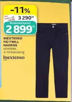 Auchan INEXTENSO FIÚ TWILL NADRÁG ajánlat