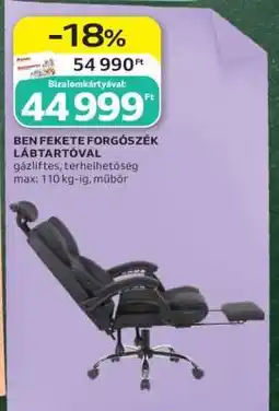 Auchan BEN FEKETE FORGÓSZÉK LÁBTARTÓVAL ajánlat
