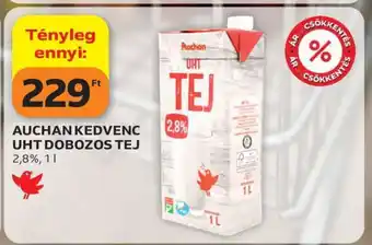 Auchan AUCHAN KEDVENC UHT DOBOZOS TEJ ajánlat
