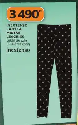 Auchan INEXTENSO LÁNYKA MINTÁS LEGGINGS ajánlat