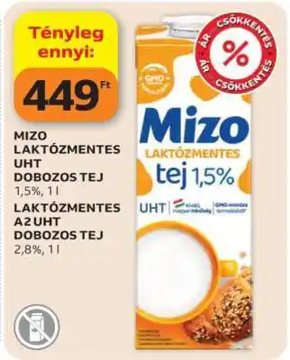 Auchan Mizo Laktózmentes UHT Dobozos Tej ajánlat