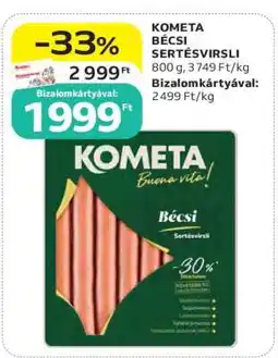 Auchan KOMETA Bécsi Sertésvirsli ajánlat