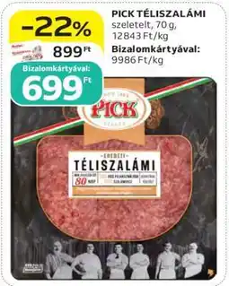 Auchan PICK Téliszalámi ajánlat