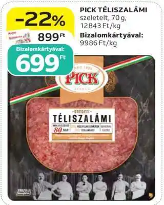 Auchan PICK Téliszalámi ajánlat