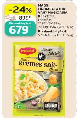 Auchan MAGGI FINOM FALATOK VAGY MAGIC ASIA KÉSZÉTEL ajánlat