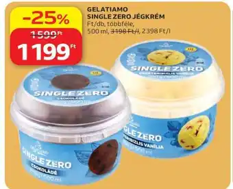 GELATIAMO SINGLE ZERO JÉGKRÉM