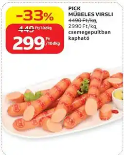 Auchan Pick műbeles virsli ajánlat