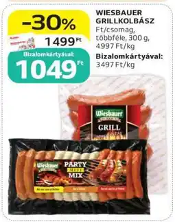 Auchan Wiesbauer Grillkolbász ajánlat