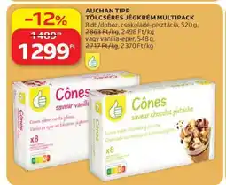 Auchan AUCHAN TIPP TÖLCSÉRES JÉGKRÉM MULTIPACK ajánlat