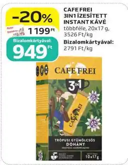 Auchan CAFE FREI 3IN1 ÍZESÍTETT INSTANT KÁVÉ ajánlat