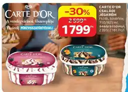Auchan CARTE D’OR CSALÁDI JÉGKRÉM ajánlat