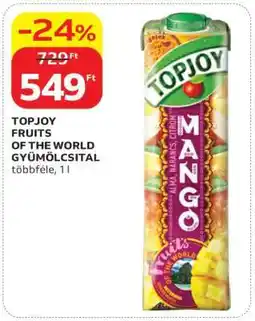Auchan TOPJOY FRUITS OF THE WORLD GYÜMÖLCSITAL ajánlat