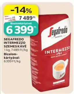 Auchan SEGAFREDO Intermezzo szemes kávé ajánlat