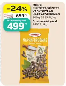Auchan Mogyi pirított, sózott vagy sótlan napraforgómag ajánlat