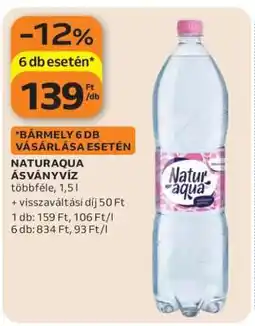 Auchan NATURAQUA ÁSVÁNYVÍZ ajánlat