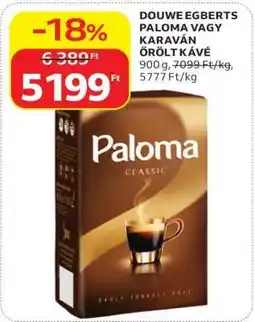 Auchan Douwe Egberts Paloma vagy Karaván őrölt kávé ajánlat