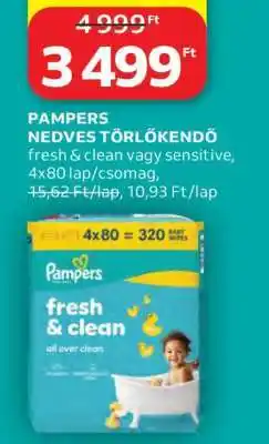 Auchan PAMPERS NEDVES TÖRLŐKENDŐ ajánlat