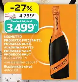 Auchan Mionetto Prosecco ajánlat