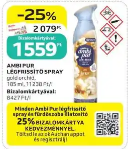 Auchan Ambi Pur Légfrissítő Spray ajánlat