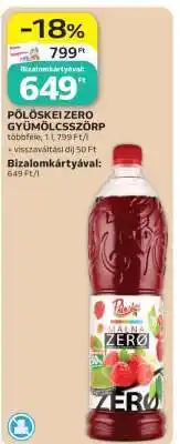 Auchan Pölöskei Zero gyümölcsszörp ajánlat