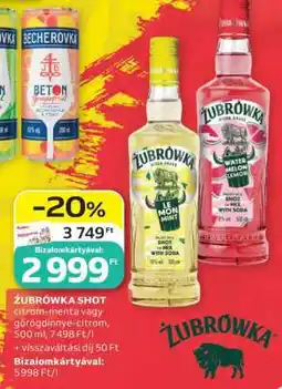 Auchan ŻUBRÓWKA SHOT ajánlat
