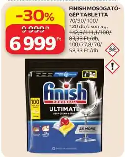 Auchan FINISH Mosogatógép-tabletta ajánlat
