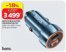 Auchan HOCO Z46A AUTÓS TELEFONTÖLTŐ ajánlat