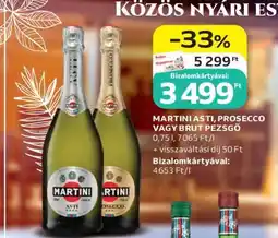 Auchan MARTINI ASTI, PROSECCO VAGY BRUT PEZSGŐ ajánlat