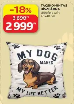 Auchan TACSKÓ MINTÁS DÍSZPÁRNA ajánlat