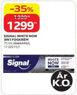 Auchan SIGNAL WHITE NOW 3IN1 FOGKRÉM ajánlat