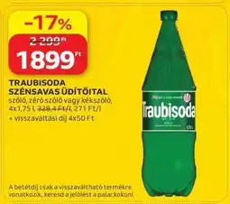 Auchan Traubisoda szénsavas üdítőital ajánlat