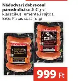 PRIVÁT Nádudvari debreceni pároskolbász ajánlat