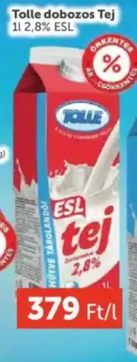 PRIVÁT Tolle dobozos Tej ajánlat