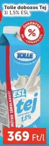 PRIVÁT Tolle dobozos Tej ajánlat