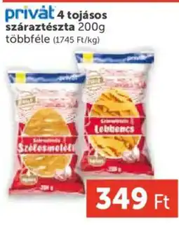 PRIVÁT 4 Tojásos száraztészta ajánlat