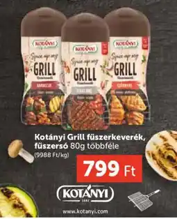 PRIVÁT Kotányi Grill fűszerkeverék, fűszersó ajánlat