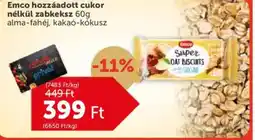 PRIVÁT Emco hozzáadott cukor nélkül zabkeksz ajánlat