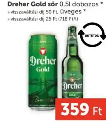 PRIVÁT Dreher Gold sör ajánlat
