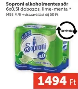 PRIVÁT Soproni alkoholmentes sör ajánlat