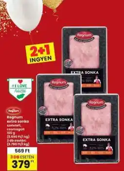 Interspar Regnum extra sonka szeletelt, csomagolt ajánlat