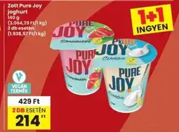 Interspar Zott Pure Joy joghurt ajánlat