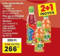 Interspar Kubu gyümölcslé, -nektár ajánlat
