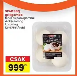 Interspar SPAR BBQ grillgomba ajánlat