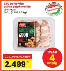 Interspar BBQ Dolce Vita csirke belső mellfilé ajánlat